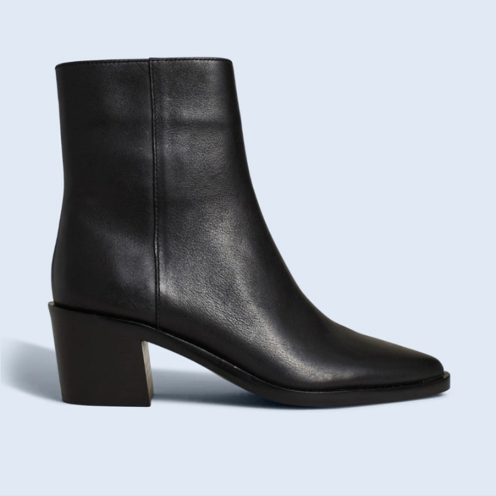 Elegant Black Ankle Boots - Picture 4 of 9